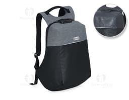 Mochila de couro preto elegante, perfeita para negócios e viagens. Estilo moderno, fabricada em material de alta qualidade.