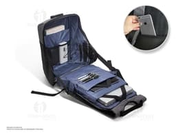 Mochila de couro preto - Elegante e moderna, esta mochila de couro preto é perfeita para quem busca estilo e praticidade.