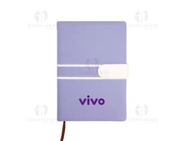CADERNO DE COURO FOSCO COM ALÇA