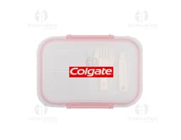 Marmita hermética de plástico 650ml, objeto moderno de cor preta, design fechado e seguro, ideal para armazenar alimentos e