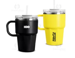 COPO TÉRMICO C TAMPA E CANUDO 600ML