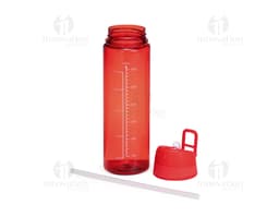 Squeeze Plástico 700ml transparente, vazio e com tampa. Objeto de plástico para armazenar líquidos, como água, de forma limpa