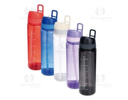 Squeeze Plástico 700ml transparente, vazio e com tampa. Objeto de plástico para armazenar líquidos, como água, de forma limpa