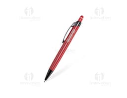 Caneta metal touch multicolorida, ideal para escrita e desenho em papel.