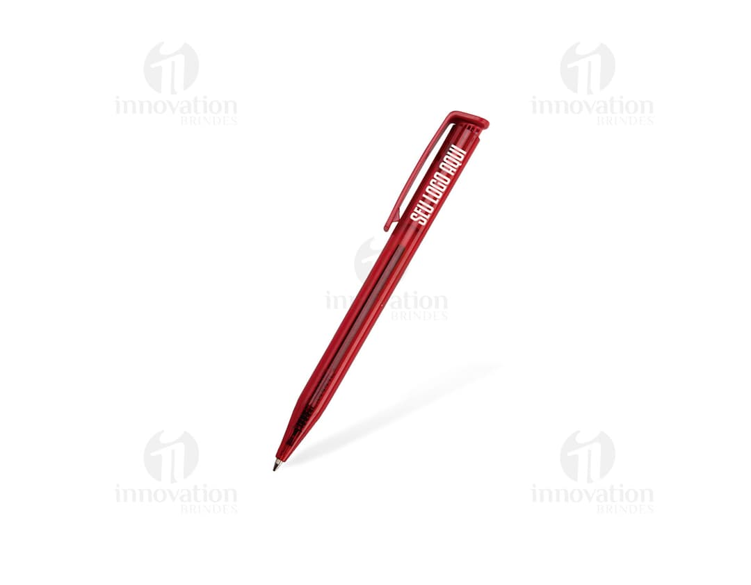 Caneta plástica colorida, ideal para escrita, desenho e assinaturas. Feita de plástico e metal, com ponta afiada. Inclui