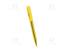 Caneta plástica colorida, ideal para escrita, desenho e assinaturas. Feita de plástico e metal, com ponta afiada. Inclui