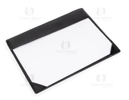Foto de um rascunho vazio em um quadro de videodisco com design moderno de negócios. O objeto tem um formato de quadro de