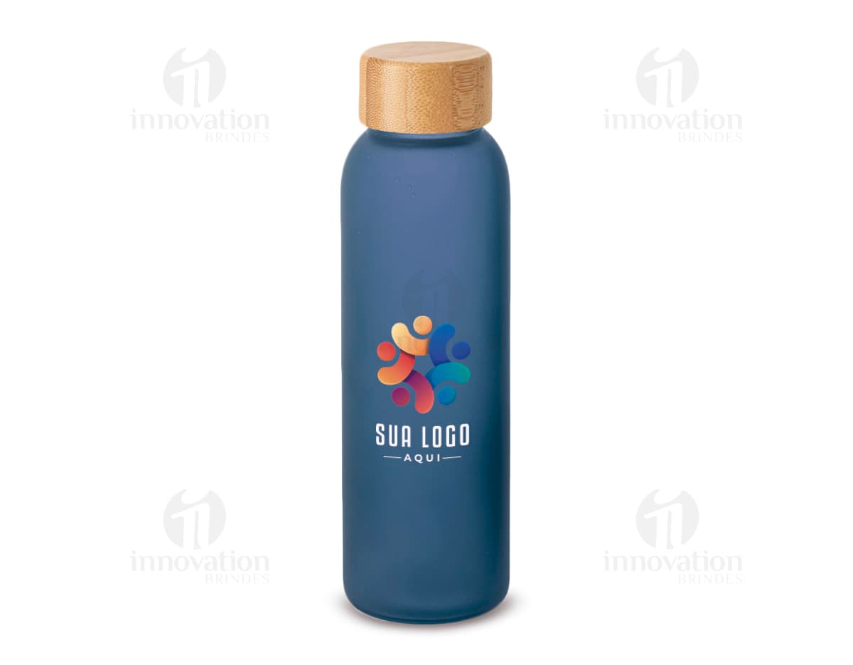 Squeeze em vidro fosco 520 mL para toiletry e cuidados de higiene, clean e transparente, com tampa de plástico e design