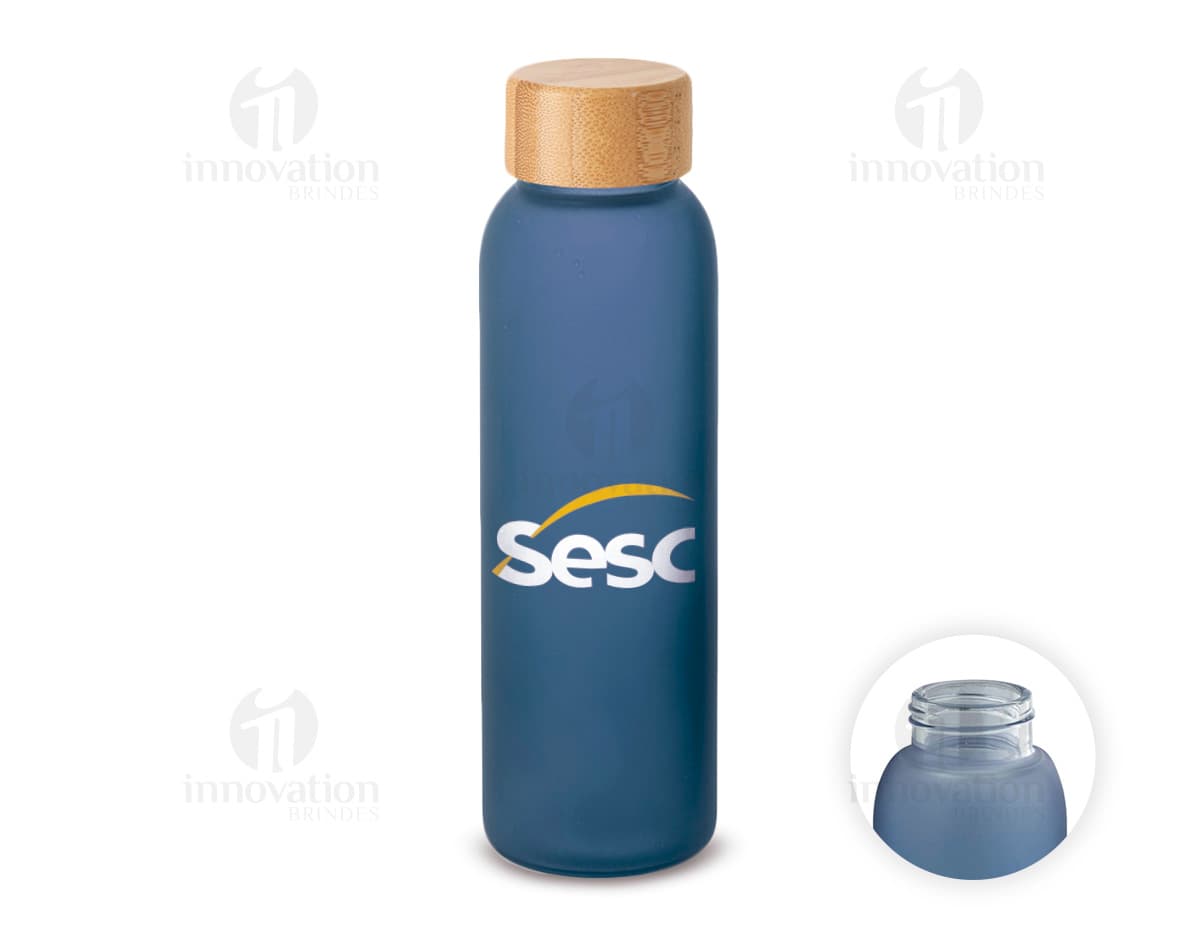 Squeeze em vidro fosco 520 mL para toiletry e cuidados de higiene, clean e transparente, com tampa de plástico e design