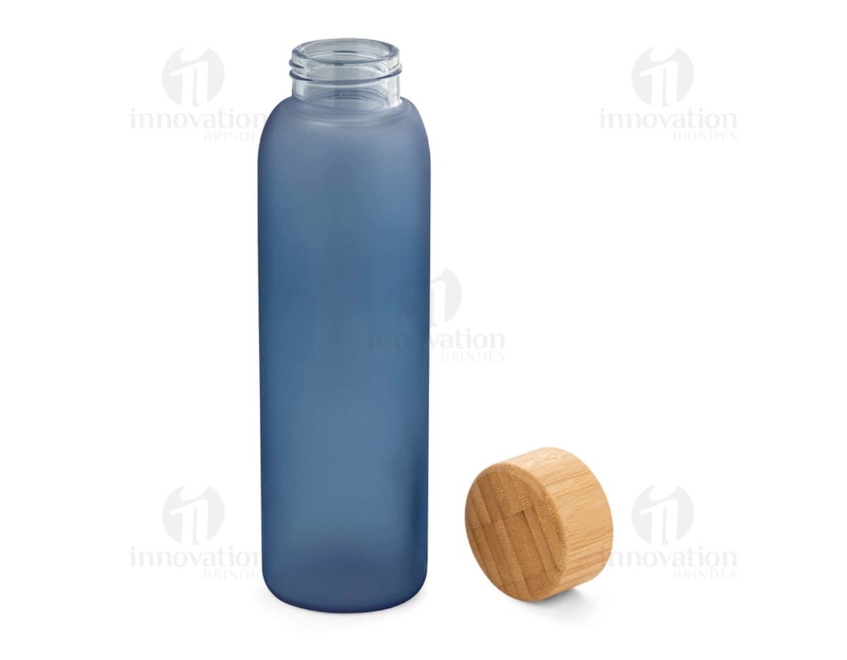 Squeeze em vidro fosco 520 mL para toiletry e cuidados de higiene, clean e transparente, com tampa de plástico e design