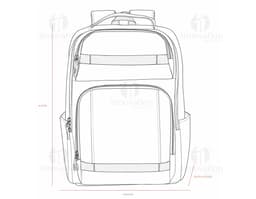MOCHILA COURO SINTÉTICO