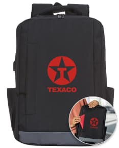 Mochila de nylon USB perfeita para suas viagens de negócios. Moderna e espaçosa, é o acessório ideal para levar seus