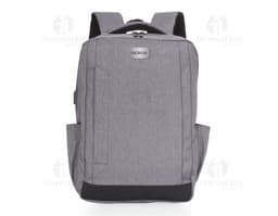 Mochila de nylon USB moderna e prática, perfeita para viagens de negócios ou lazer. Feita com material resistente, possui