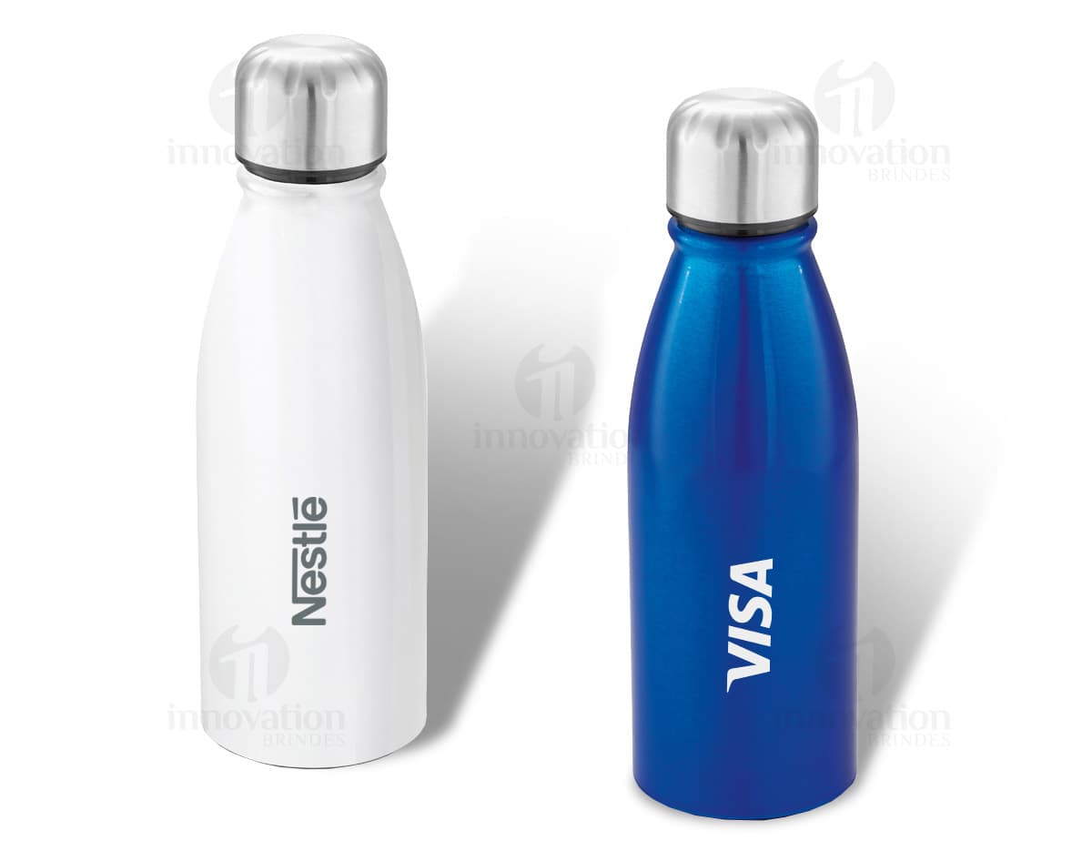 Frasqueira metálica para squeeze: perfeita para manter suas bebidas sempre frescas e com estilo. Ideal para levar para