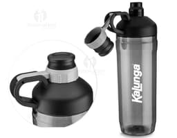 Garrafa squeeze plástica de 1500ml para se manter hidratado durante o dia. Design clean e prático, ideal para levar para