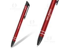 Caneta Semimetal Prateada: Instrumento de escrita de alta qualidade para escritório, escola e negócios. Ideal para