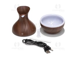 Umidificador de cerâmica artesanal com LED, perfeito para adicionar um toque de sofisticação e umidade ao seu ambiente. Feito