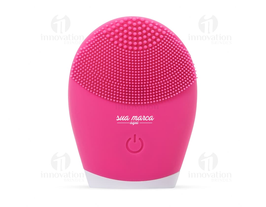 Massageador e limpador facial moderno e tecnológico, perfeito para cuidar da sua pele. Com design clean, shape vertical e