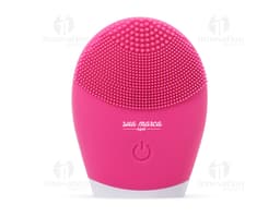 Massageador e Limpador Facial Moderno de Design Clean para Cuidar da Sua Pele. Equipamento Vertical de Plástico com