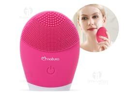 Massageador e Limpador Facial: Equipamento moderno e tecnológico para cuidar da sua pele. Com design clean e forma vertical