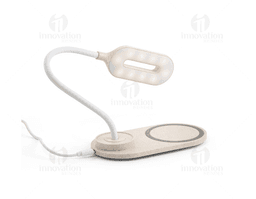 Luminária com carregador - Iluminando seu espaço de trabalho com estilo e praticidade. Esta moderna luminária possui um