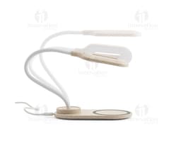 Luminária com carregador: moderna, prática e funcional. Ideal para iluminar o seu espaço de trabalho enquanto recarrega seus