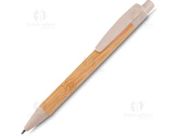 Caneta de bambu, ideal para escrita suave e natural. Feita com material sustentável, perfeita para uso no escritório, na