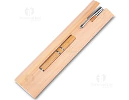 Caneta de bambu ideal para escrita suave e confortável. Perfeita para uso no escritório, na escola ou em casa. Feita de