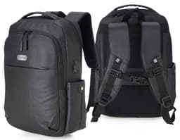 Mochila em Couro Sintético - Perfeita para quem busca estilo e praticidade em suas viagens. Com alça ajustável e zíper, é o