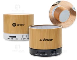 Caixa de Som em Bambu - Design moderno e sustentável, perfeita para ouvir suas músicas favoritas com qualidade. Feita de