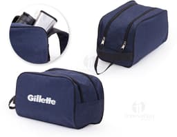 Nécessaire de luxo em couro, perfeito para viagens e para o dia a dia. Clássico e elegante, com alça e fecho modernos. Ideal