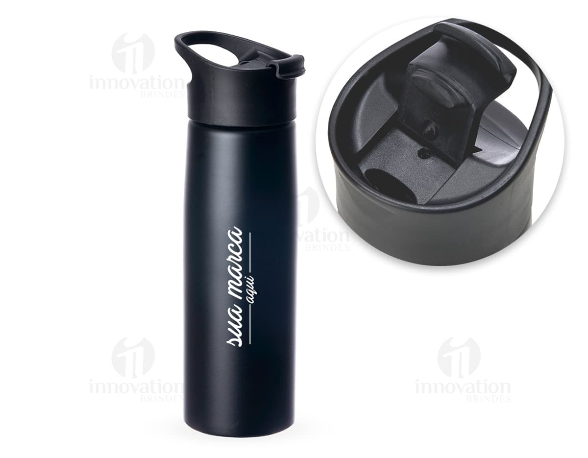 Grenade-shaped aluminum squeeze bottle with matte finish and handle, suitable for storing liquid products like oil, lotion