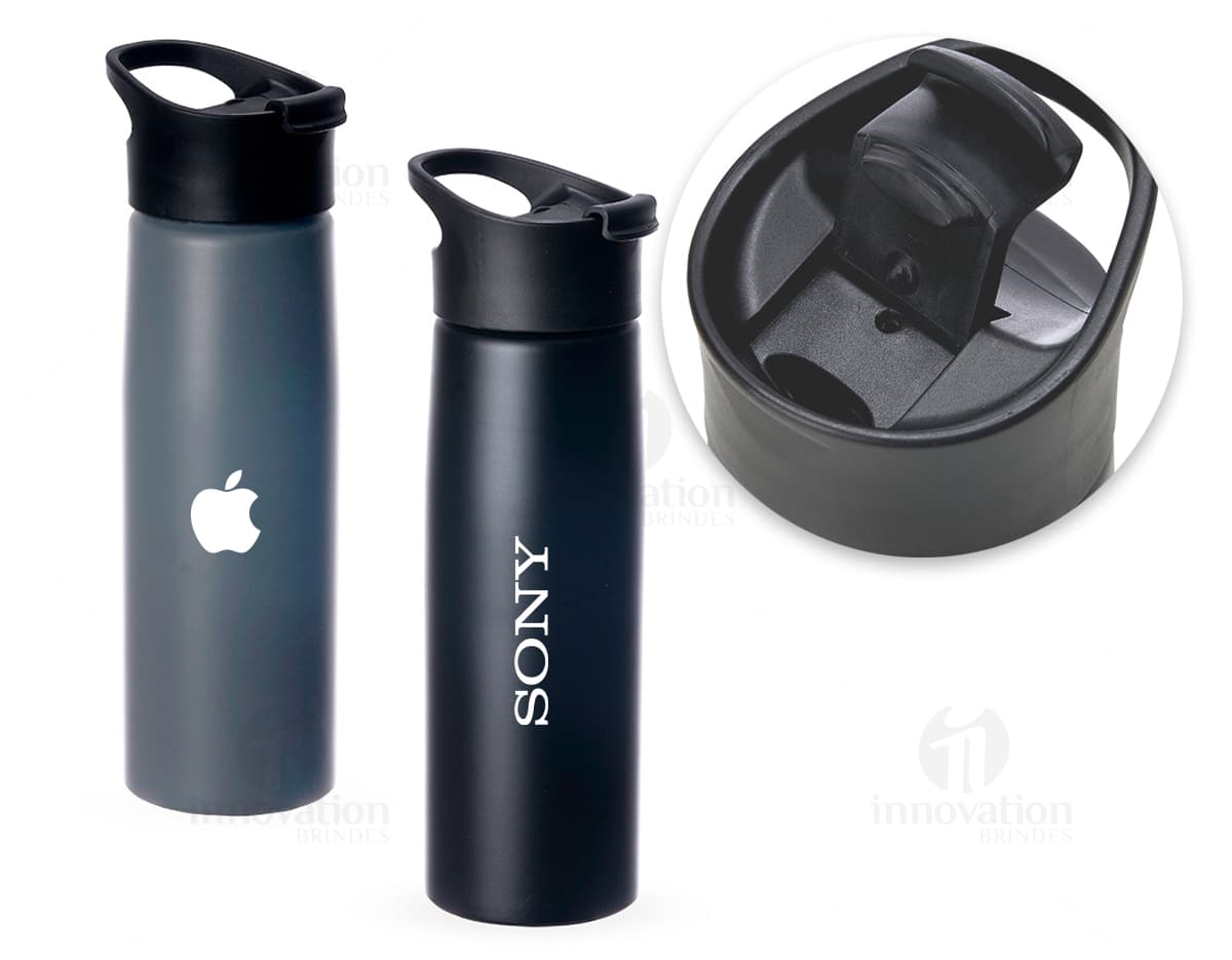 Grenade-shaped aluminum squeeze bottle with matte finish and handle, suitable for storing liquid products like oil, lotion