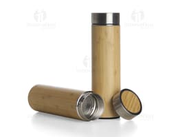 Garrafa Bambu 500ml - Modernidade e Sustentabilidade em um Produto Premium. Ideal para armazenar seu perfume favorito com