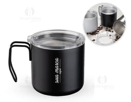Caneca Inox 350ml: A elegância e durabilidade que você procura em um brinde personalizado. Perfeita para desfrutar de