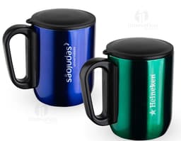 Caneca de inox de 250ml, perfeita para apreciar sua bebida favorita. Design moderno e resistente, ideal para uso doméstico ou