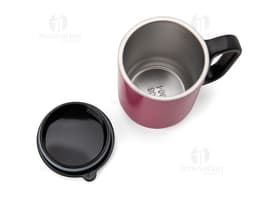Caneca de Inox 250ml - Ideal para desfrutar de suas bebidas favoritas com estilo e praticidade. Feita em alumínio resistente