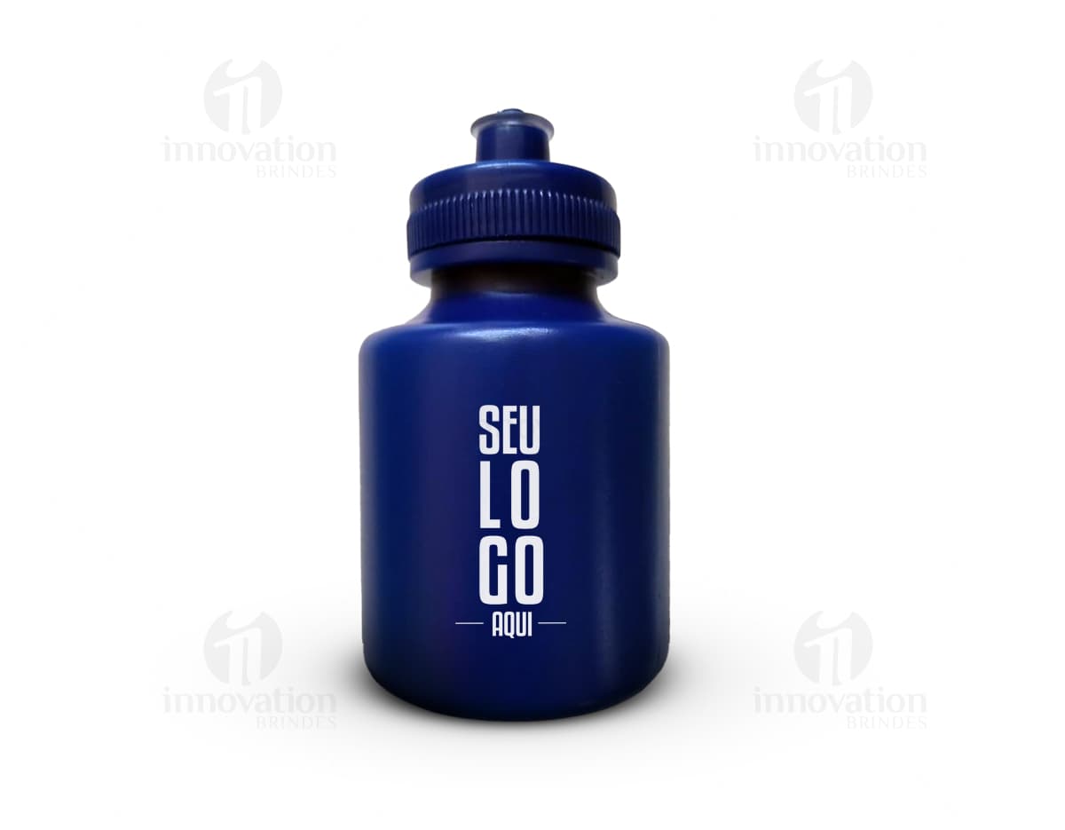 Squeeze plástico de 300ml em destaque.