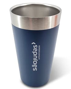 Copo Térmico 473ml - Mantenha suas bebidas quentes ou geladas por mais tempo com o copo térmico de 473ml. Ideal para café