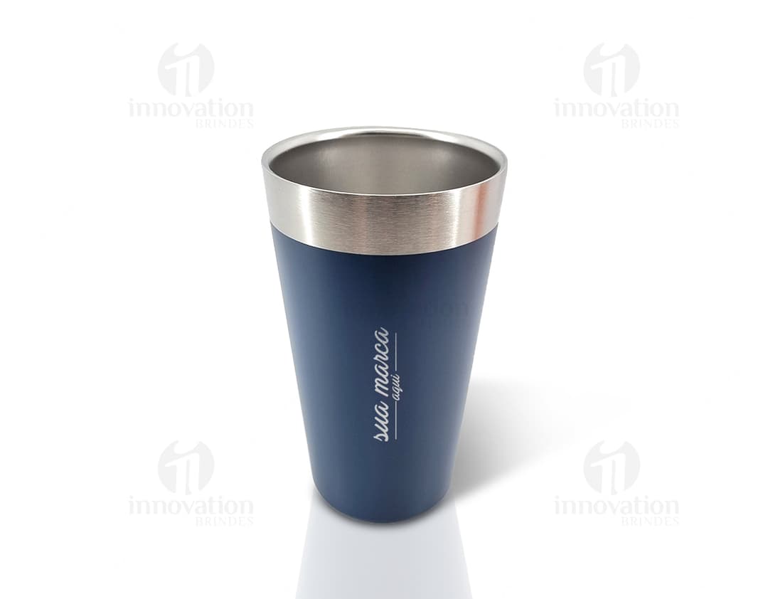 Copo Térmico 473ml - Mantenha suas bebidas quentes ou geladas por mais tempo com o copo térmico de 473ml. Ideal para café