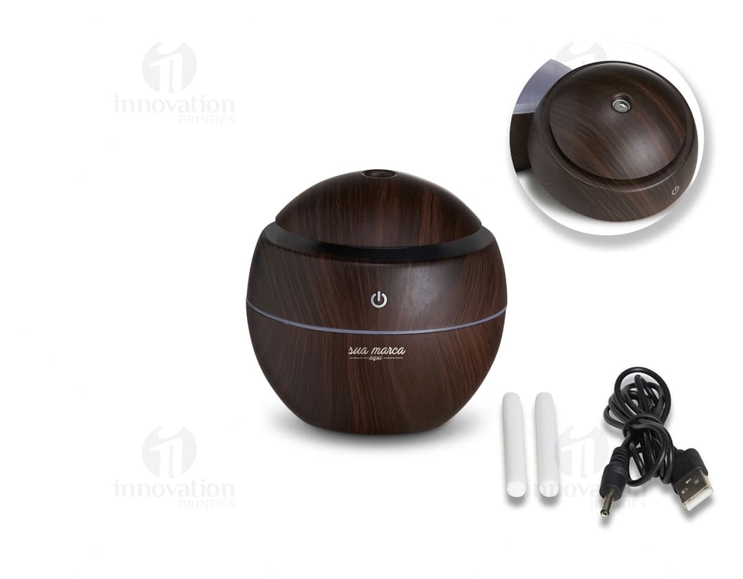 Mini umidificador com LED - Compacto e eficiente para manter o ambiente fresco e hidratado. Ideal para escritório, casa ou