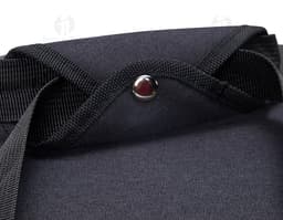 Bolsa térmica 14 litros elegante e moderna para transporte seguro de alimentos. Com alça de couro e fecho em metal, ideal