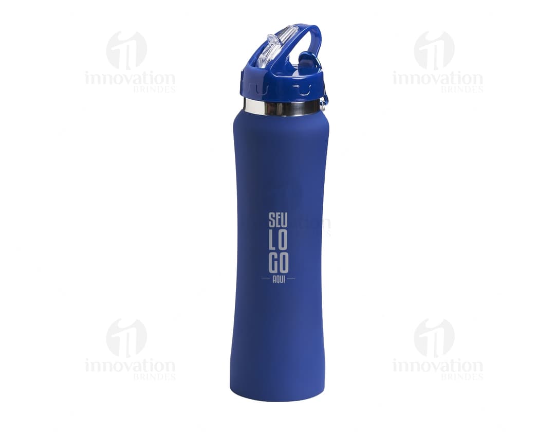 Garrafa squeeze de alumínio 750ml: mantenha-se hidratado com estilo! Feita em alumínio, esta garrafa é perfeita para levar