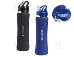Garrafa squeeze em alumínio 750ml, ideal para manter a hidratação em dia com praticidade e estilo. Perfeito para levar sua