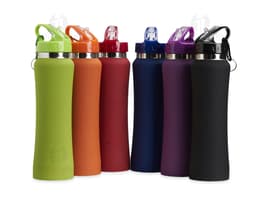 Squeeze de Alumínio 750ml - Ideal para manter sua hidratação em dia com estilo e praticidade. Feito em alumínio, resistente e
