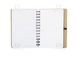 Caderneta Capa Dura Kraft para anotações e organização de documentos, com capa protetora de papelão resistente. Ideal para