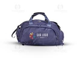 Bolsa esportiva de 25 litros em couro preto - modernidade e elegância para seus momentos de viagem ou academia. Com alça