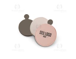 Espelho inox ultrafino com capa, design moderno e elegante. Ideal para uso em cosméticos e maquiagem. Disco de armazenamento