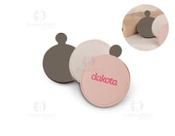 Espelho inox ultrafino com capa, design moderno e elegante. Ideal para uso em cosméticos e maquiagem. Disco de armazenamento