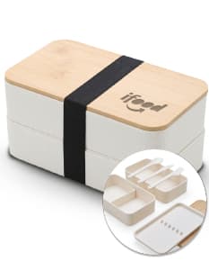 Marmita Dupla Fibra de Trigo: a solução perfeita para suas refeições no trabalho ou em viagens. Com design moderno e